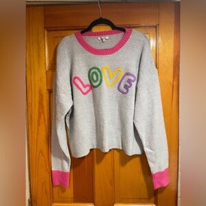 Major Label Group Women Gray Pullover Sweater Size - XL. NWT